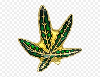 Cannabis Leaf Pin - Emblem