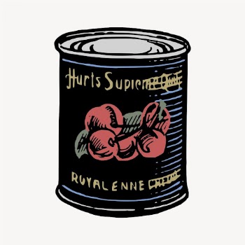 Canned cherries clipart, vintage food | Free Vector - rawpixel