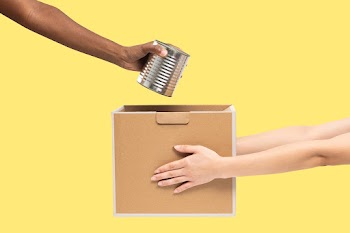 Canned food donation for charity campaign | Free stock photo | High Resolution image