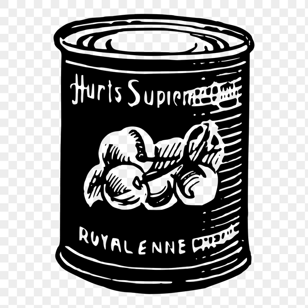 Canned fruit png sticker, vintage | Free PNG - rawpixel
