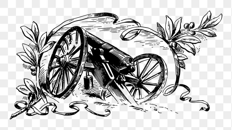 Cannon weapon png sticker illustration, | Free PNG - rawpixel