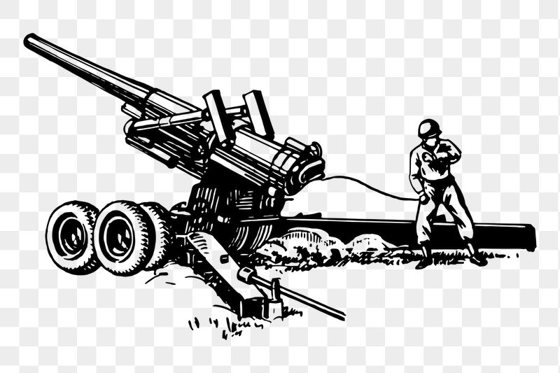 Cannon weapon png sticker illustration, | Free PNG - rawpixel