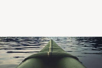 Canoe border collage element, nature | Free PSD - rawpixel