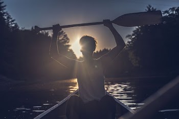 Canoe Paddler Silhouette