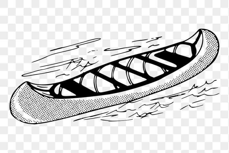 Canoe png sticker, vintage transportation | Free PNG - rawpixel