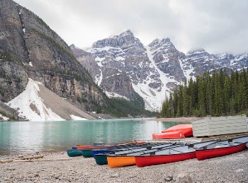 Canoes on Shore