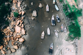 Canoes on Shore