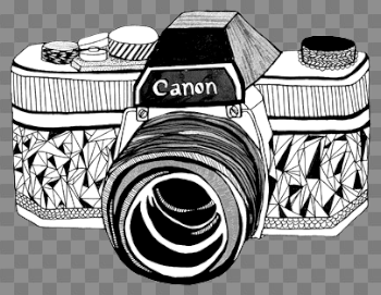 Canon Camera Line Drawing Transparent PNG Image #171 - PNG Mix