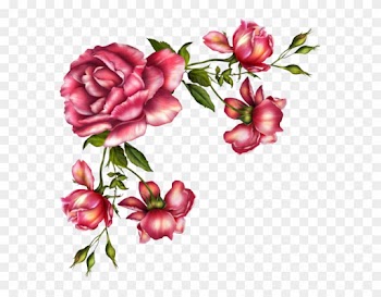 Cantos De Flores Do Vintage Em Png - Victorian Roses Border
