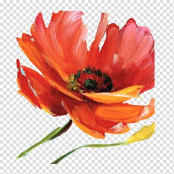 Canvas Art Watercolor painting Printing, FLOWER PATTERN transparent background PNG clipart