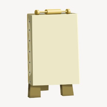 Canvas frame clipart, art supply | Free Vector - rawpixel