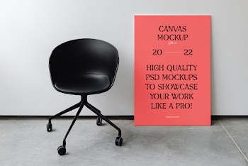 Canvas in Studio Mockup
