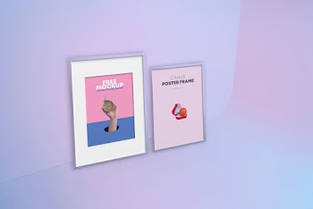 Canvas Poster Frames Free Mockup