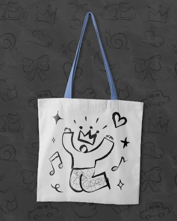 Canvas tote bag mockup, music | Free PSD Mockup - rawpixel