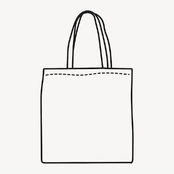 Canvas tote bag sticker, eco-friendly | Free PSD Illustration - rawpixel