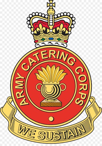 Cap badge Army Catering Corps Royal Air Force - flattened the imperial palace 