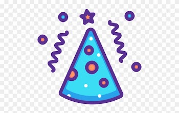 Cap, Birthday, Party, Cone, New Year, Merry, Celebrate - Birthday Hat Emoji Png