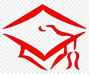 Cap University Red Transparent Image - Red Graduation Cap Clip Art