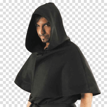 Cape Coat With Hood PNG High-Quality Image