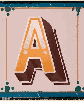 Capital letter A vintage typography style | Free stock vector - 474726