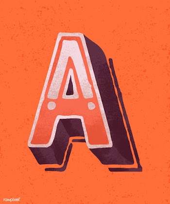 Capital letter A vintage typography style | Free stock vector - 474767