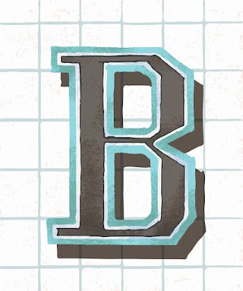 Capital letter B vintage typography style | Free stock vector - 474869