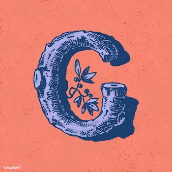 Capital letter C vintage typography style | Free stock vector - 474825