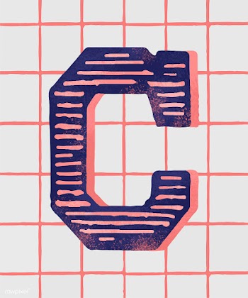 Capital letter C vintage typography style | Free stock vector - 474832