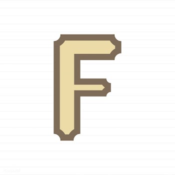 Capital letter F symbol illustration | Free stock vector - 488564