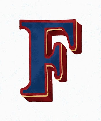 Capital letter F vintage typography style | Free stock vector - 474882