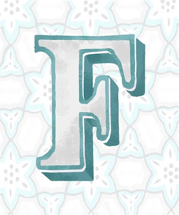Capital letter F vintage typography style | Free stock vector - 474883