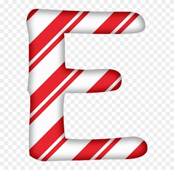 Capital Letter G - Candy Cane Letters Printables