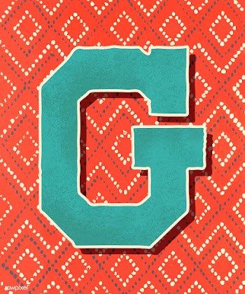Capital letter G vintage typography style | Free stock vector - 474837