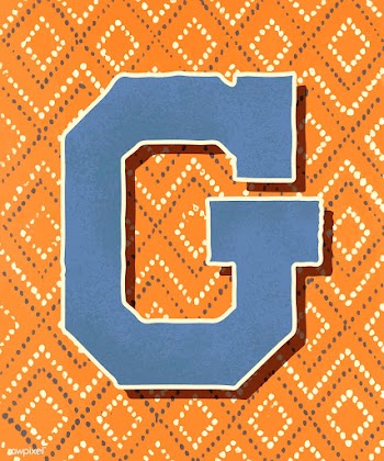 Capital letter G vintage typography style | Free stock vector - 474884