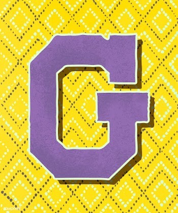 Capital letter G vintage typography style | Free stock vector - 474885