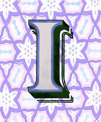 Capital letter I vintage typography style | Free stock vector - 474699