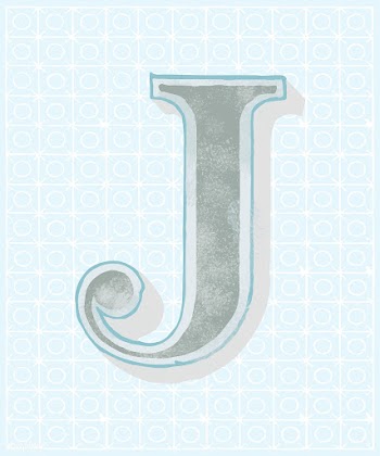 Capital letter J vintage typography style | Free stock vector - 474745
