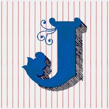 Capital letter J vintage typography style | Free stock vector - 474881