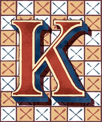 Capital letter K vintage typography style | Free stock vector - 474747