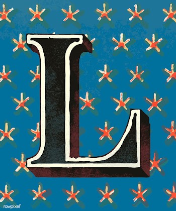 Capital letter L vintage typography style | Free stock vector - 474717