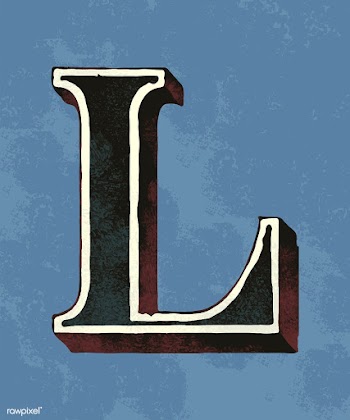Capital letter L vintage typography style | Free stock vector - 474725