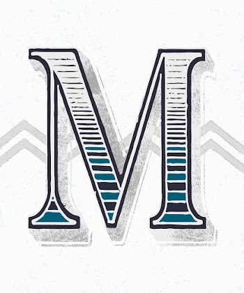 Capital letter M vintage typography style | Free stock vector - 474764
