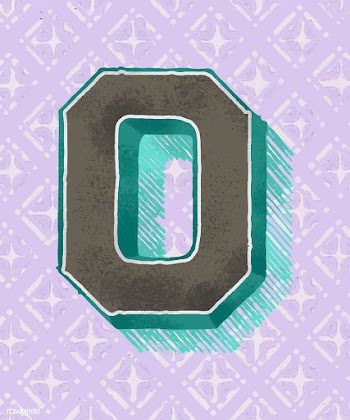 Capital letter O vintage typography style | Free stock vector - 474839