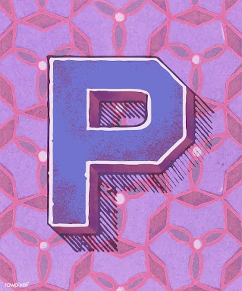 Capital letter P vintage typography style | Free stock vector - 474795