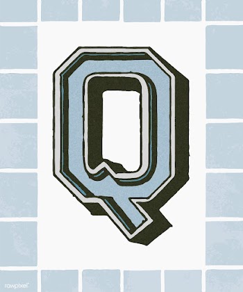 Capital letter Q vintage typography style | Free stock vector - 474679