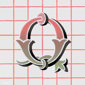 Capital letter Q vintage typography style | Free stock vector - 474729
