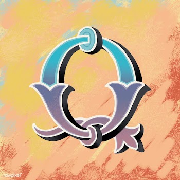 Capital letter Q vintage typography style | Free stock vector - 474744