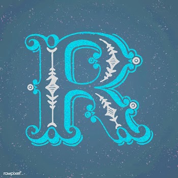 Capital letter R vintage typography style | Free stock vector - 474743