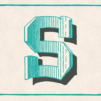 Capital letter S vintage typography style | Free stock vector - 474753
