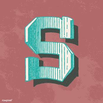 Capital letter S vintage typography style | Free stock vector - 474771